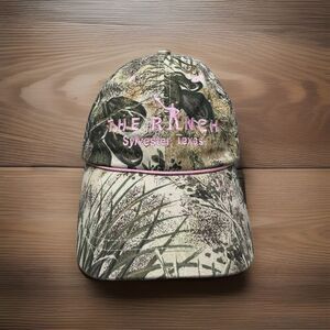 "The Ranch" Sylvester Texas Camo Hat Pink Embroidery Hunting Cap Adjustable